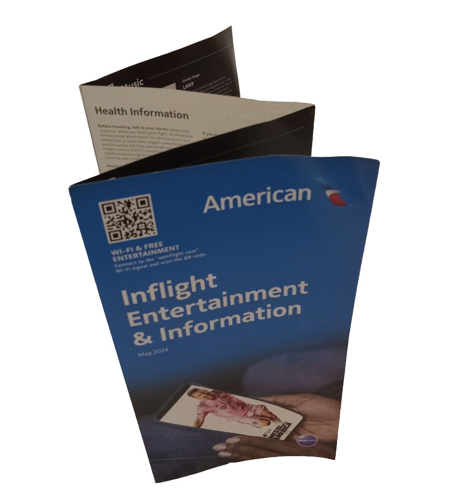 American Airlines Inflight Entertainment and Information Guide/Menu May 2024