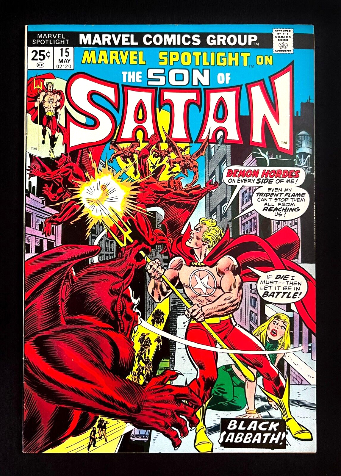 MARVEL SPOTIGHT #15 SON OF SATAN Hi-Grade 1st Baphomet Hellstrom Marvel 1974