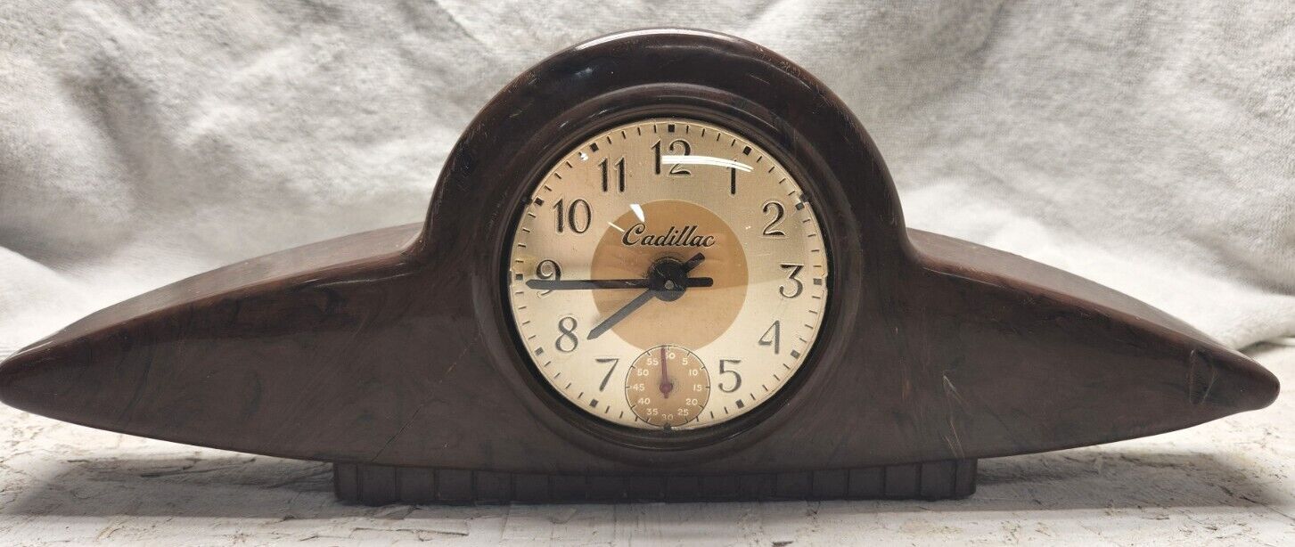 Vintage Cadillac Clock- Non Working Display Only. Rare