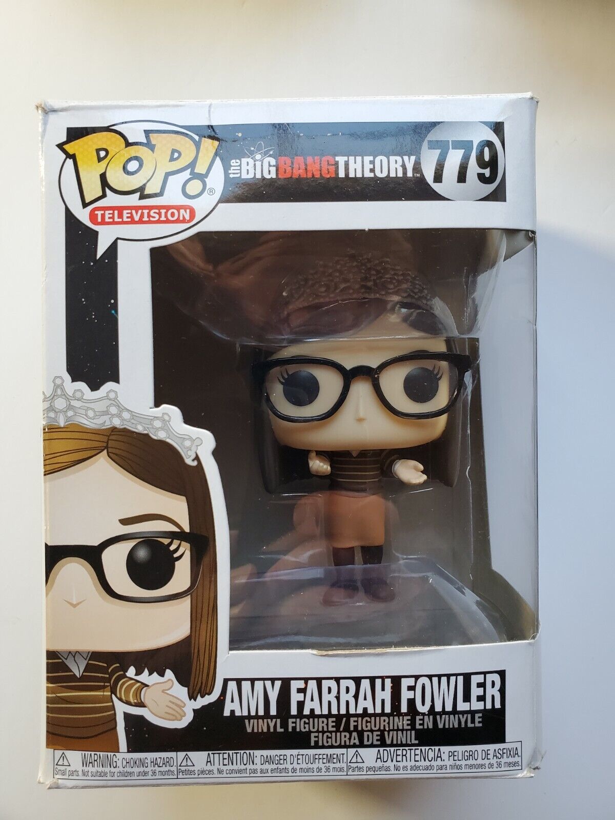 Funko Pop The Big Bang Theory - 779 Amy Farrah Fowler - New / Damaged Box