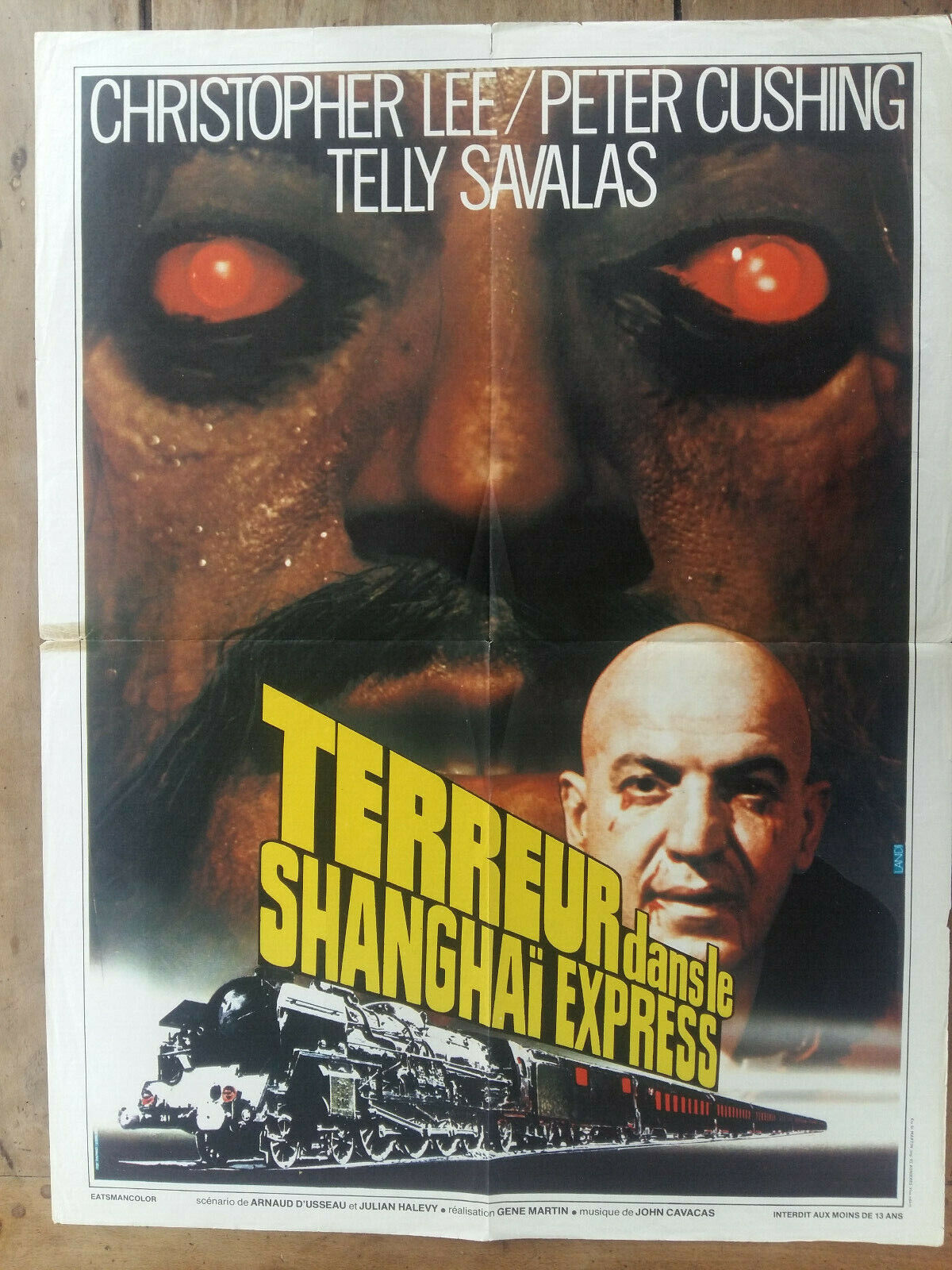 Poster Terror IN The Shanghai Express Gene Martin Christopher Lee