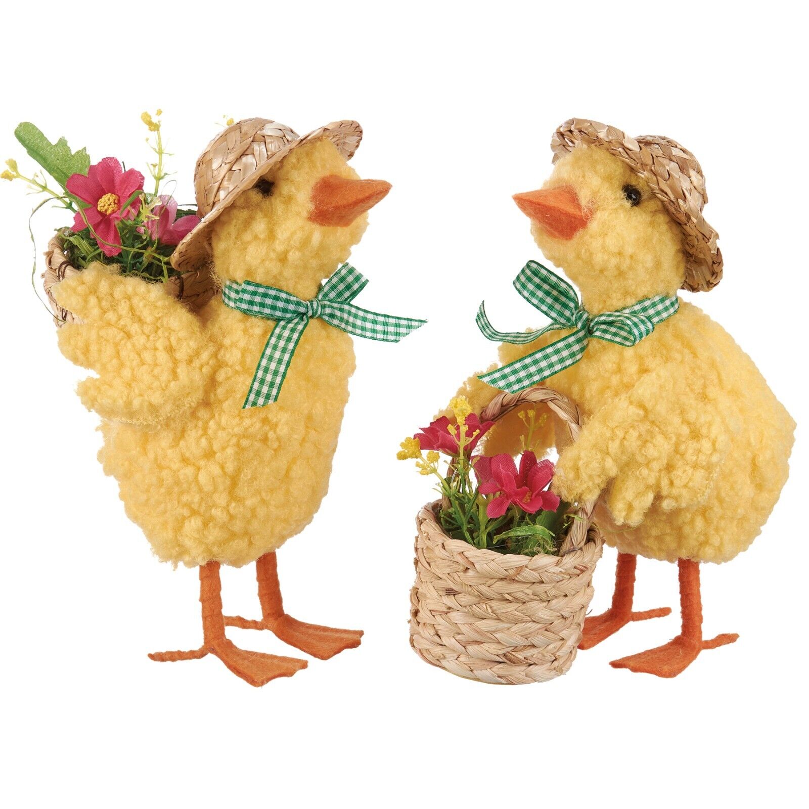 Primitives by Kathy Spring Ducks Set 2 Critter Easter Decor Decoration Felt Mice