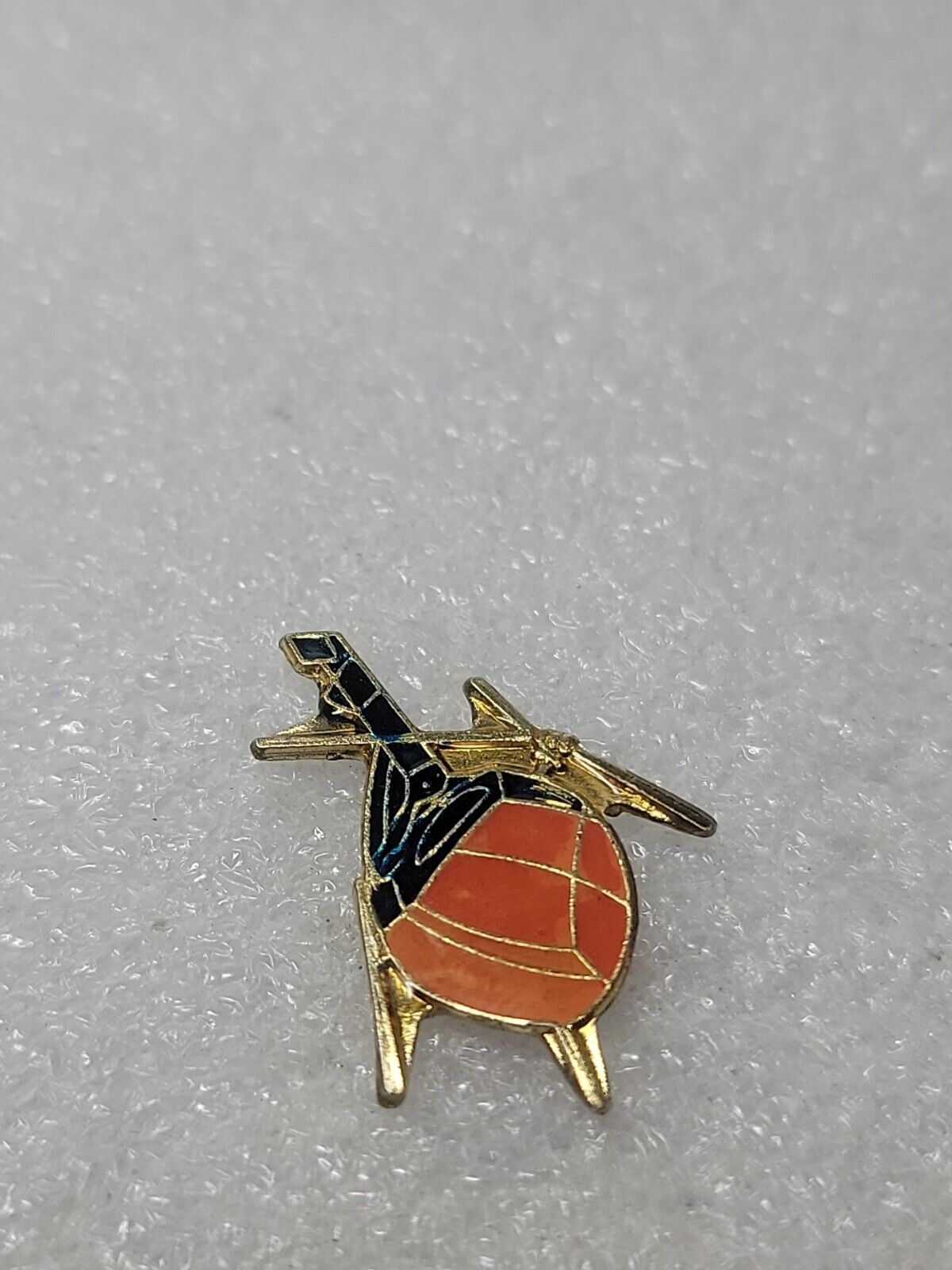 Osage Hughes TH-55A Helicopter Trainer Vintage Enamel Lapel Pin Clutch Back