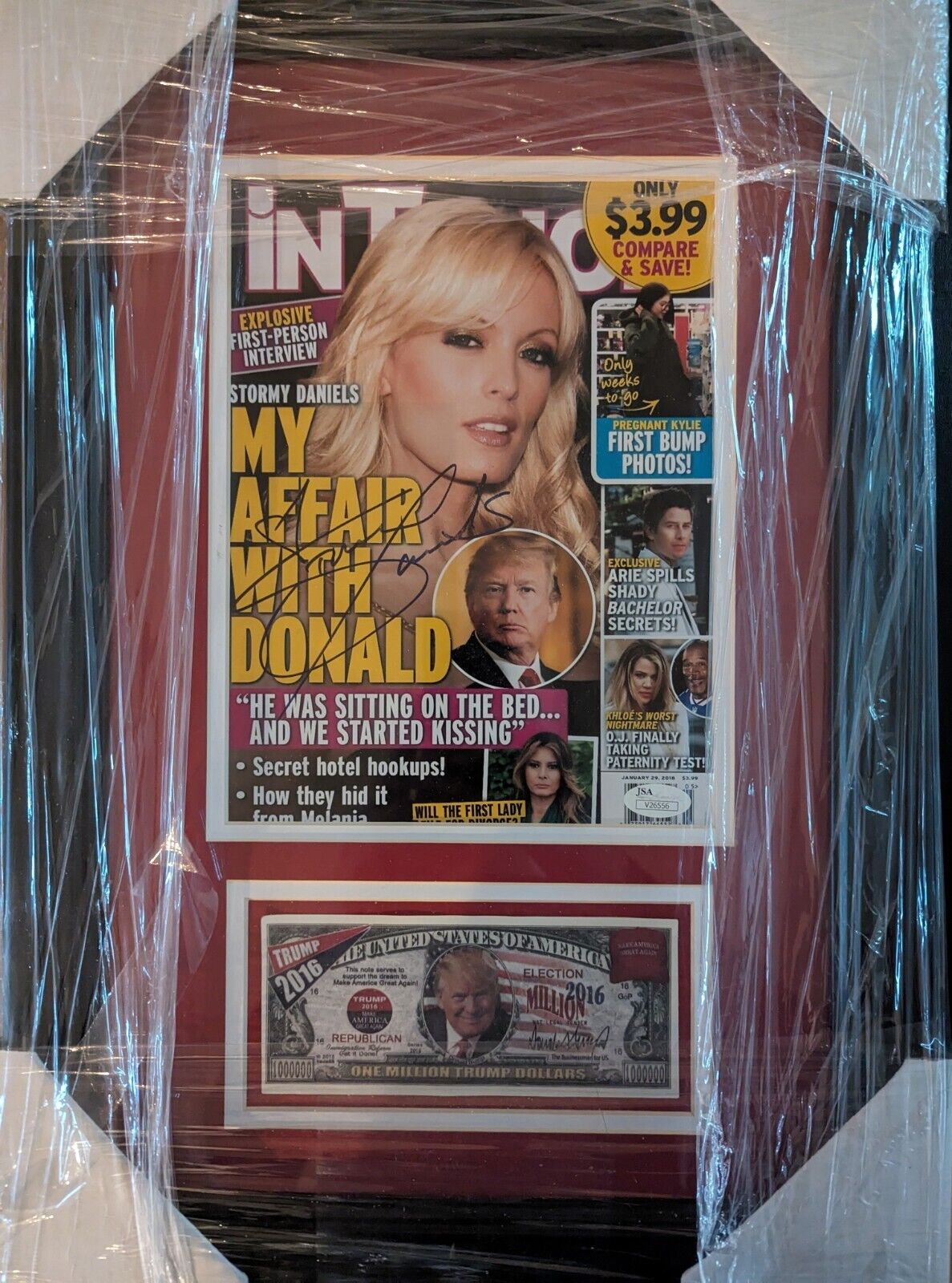 SIGNED & FRAMED STORMY DANIELS IN TOUCH COVER- JSA CERTIFIED