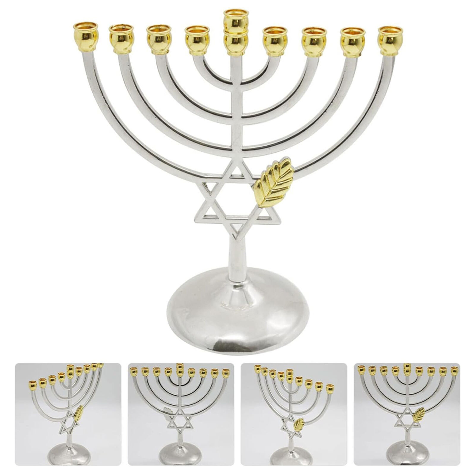  Hanukkah Candle Holder 7.1x6.3x3.2 Inch 9 Branch Candle Holder Candle Holder Ca