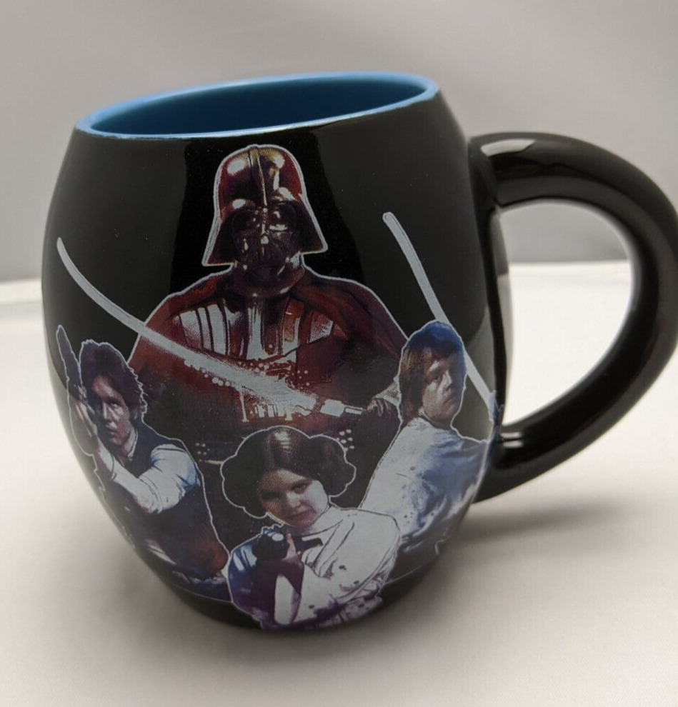 Star Wars New Hope Coffee Mug Han Solo Luke Skywalker Princess Leia Darth Vader
