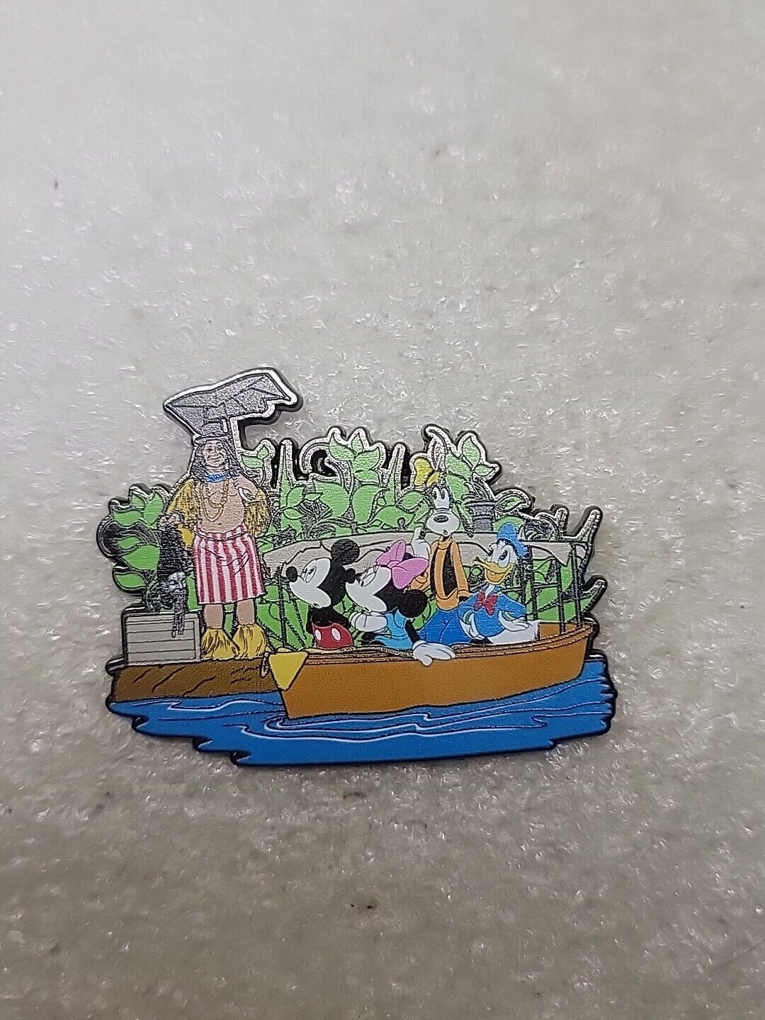 Disney’s Jungle Cruise Fantasy Pin Mickey & Friends Attraction Ride Trader Sam