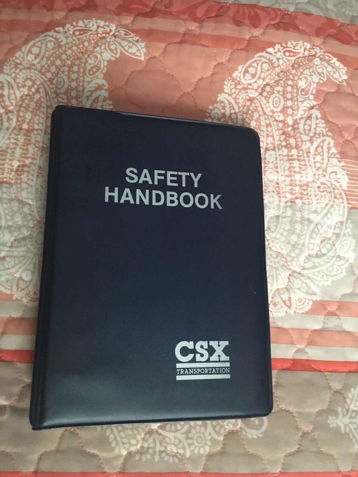 1989 CSX Transportation Safety Handbook Vintage Railroad Binder Very Good Cond.