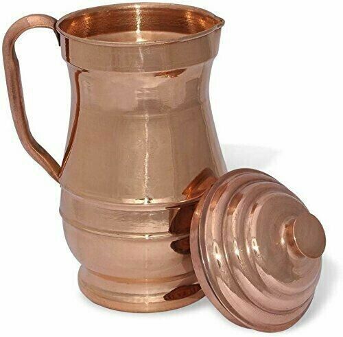 Copper Maharaja Jug Water Storage Drinking Pitchers Mug Health Benefits 2000ML