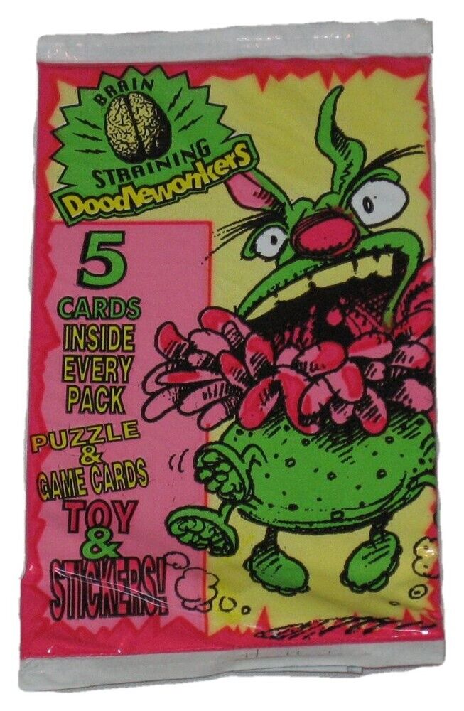 Unopened Pack Brain Straining Doodlewonkers Puzzle and Game Activity Cards