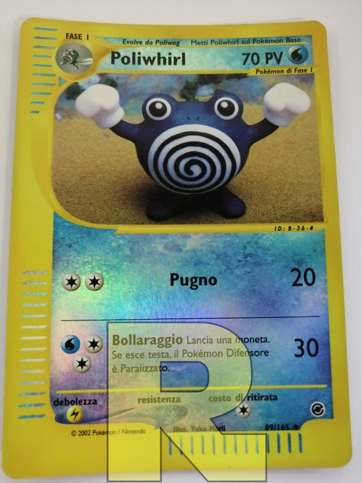 Poliwhirl® Expedition 89/165® Reverse Holo Foil® Pokemon® Italian® EX