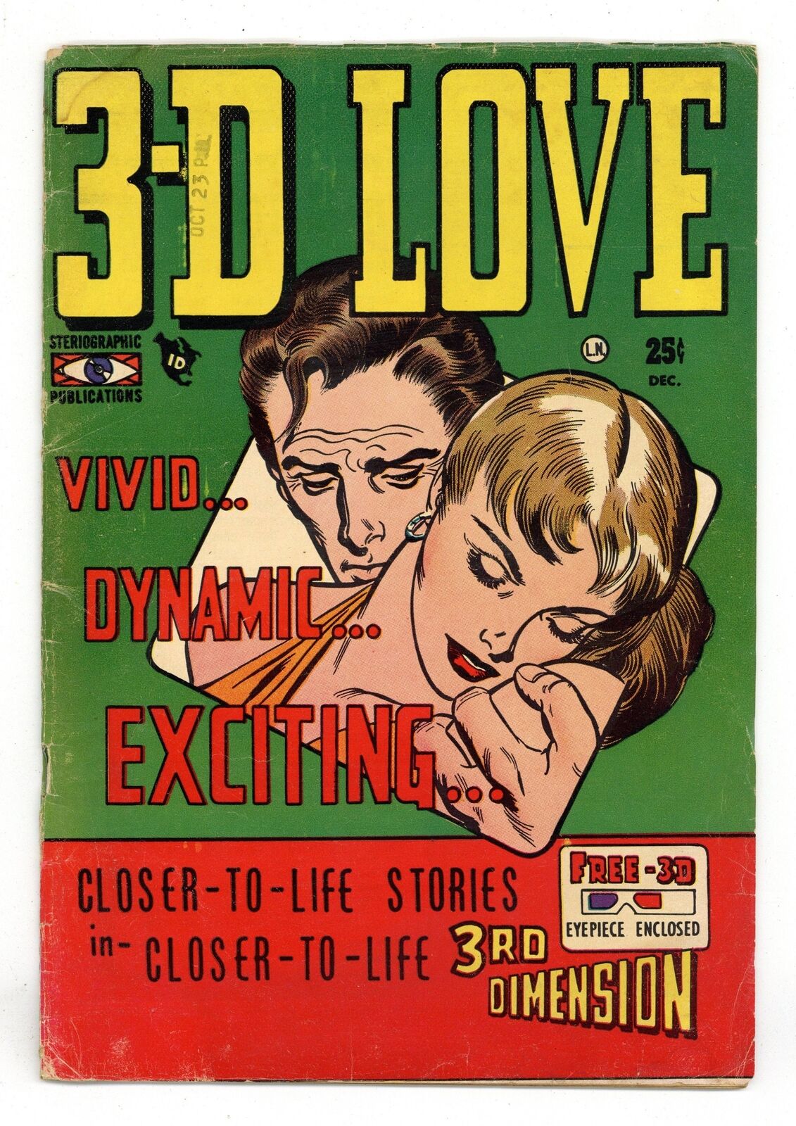 3-D Love #1 VG- 3.5 1953