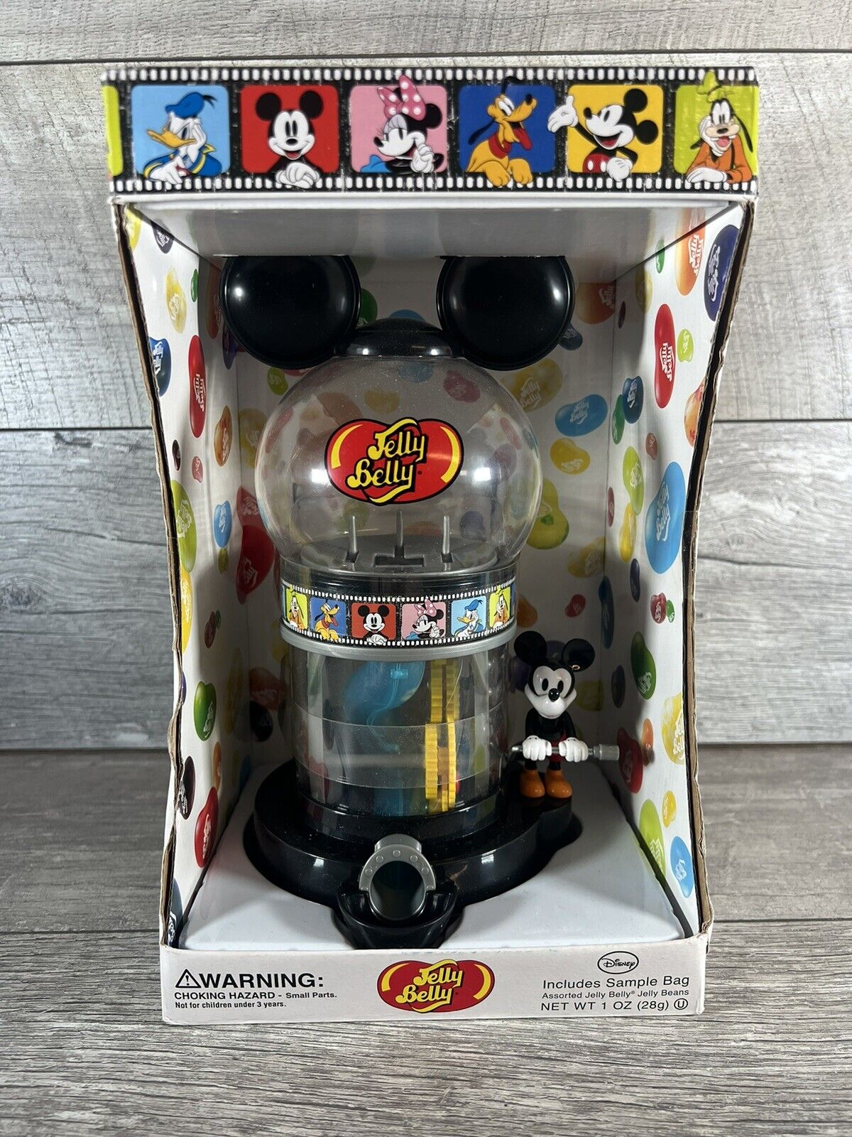 Jelly Belly Disney Mickey Mouse Bean Dispenser Machine Collector Item New In Box