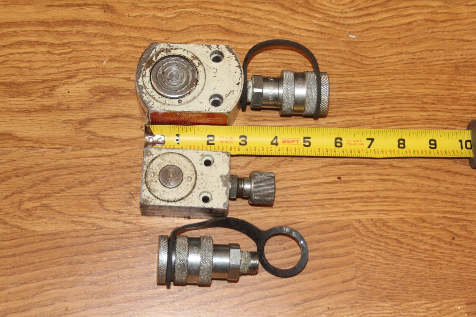 Lot of 2 Ram-Pac Hydraulic Cylinders w/large fittings