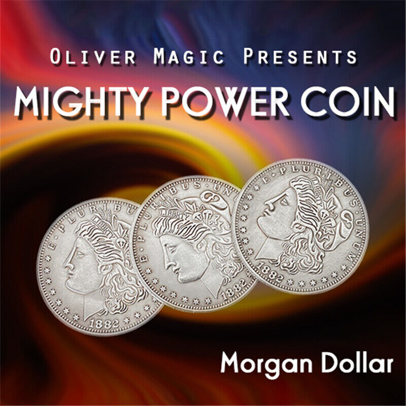 Mighty Power Coin (Morgan Dollar) Magic Tricks Stage Close Up Coin Penetration