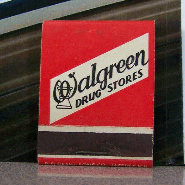Vintage Matchbook G6 Circa 1940 Walgreen Drug Stores Classic You Always Welcome