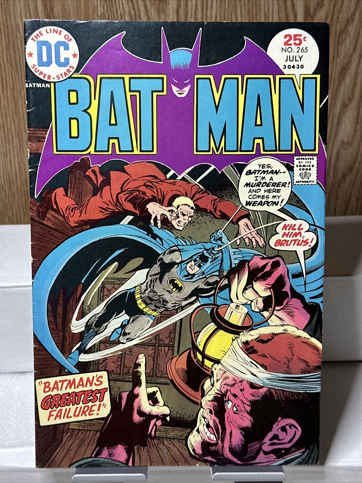 (B) Batman #265 DC Comics 1975 Batman\'s Greatest Failure Commissioner Gordon