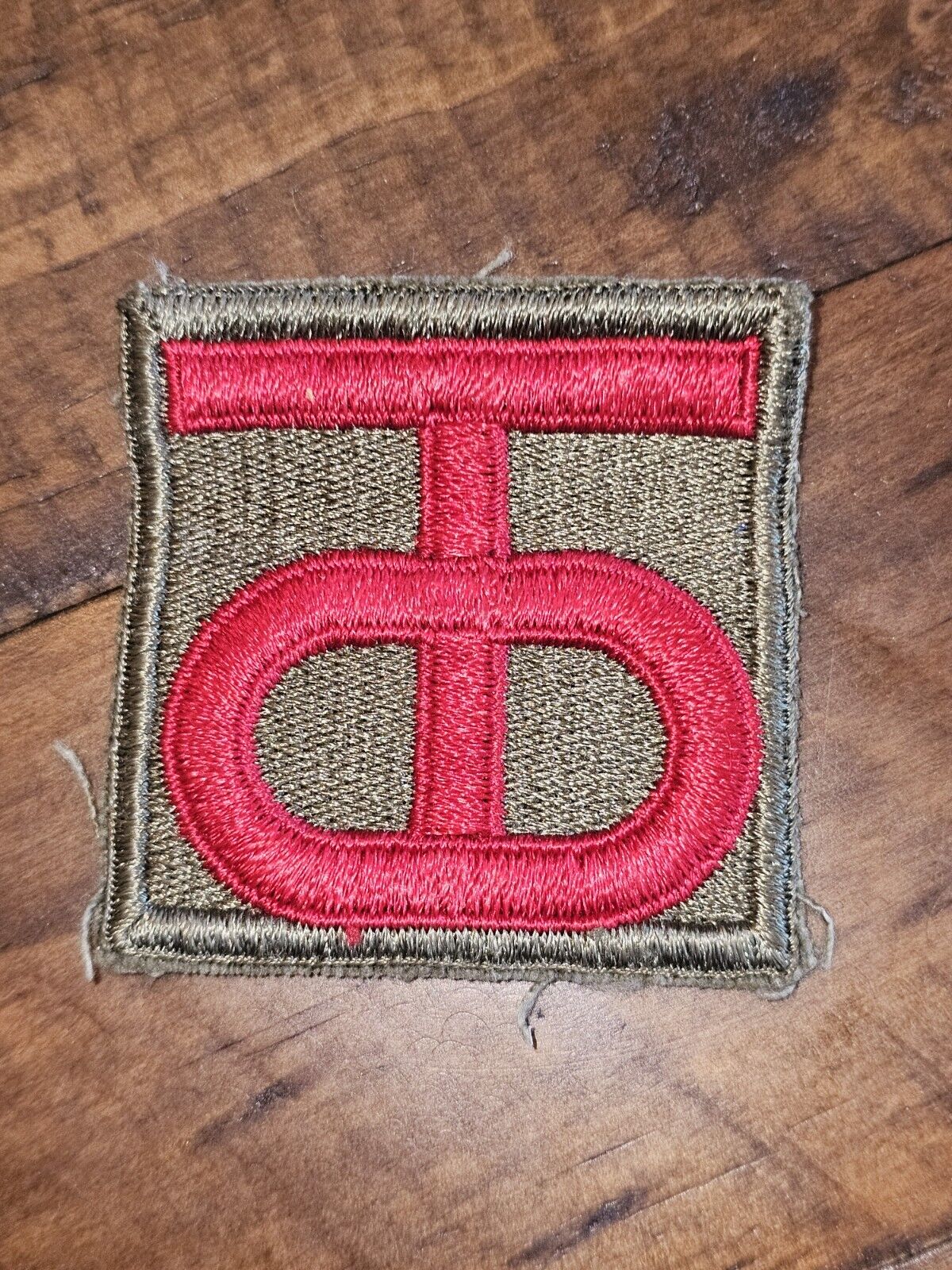 WWII US Army 90th Infantry Division Cut Edge Patch L@@K