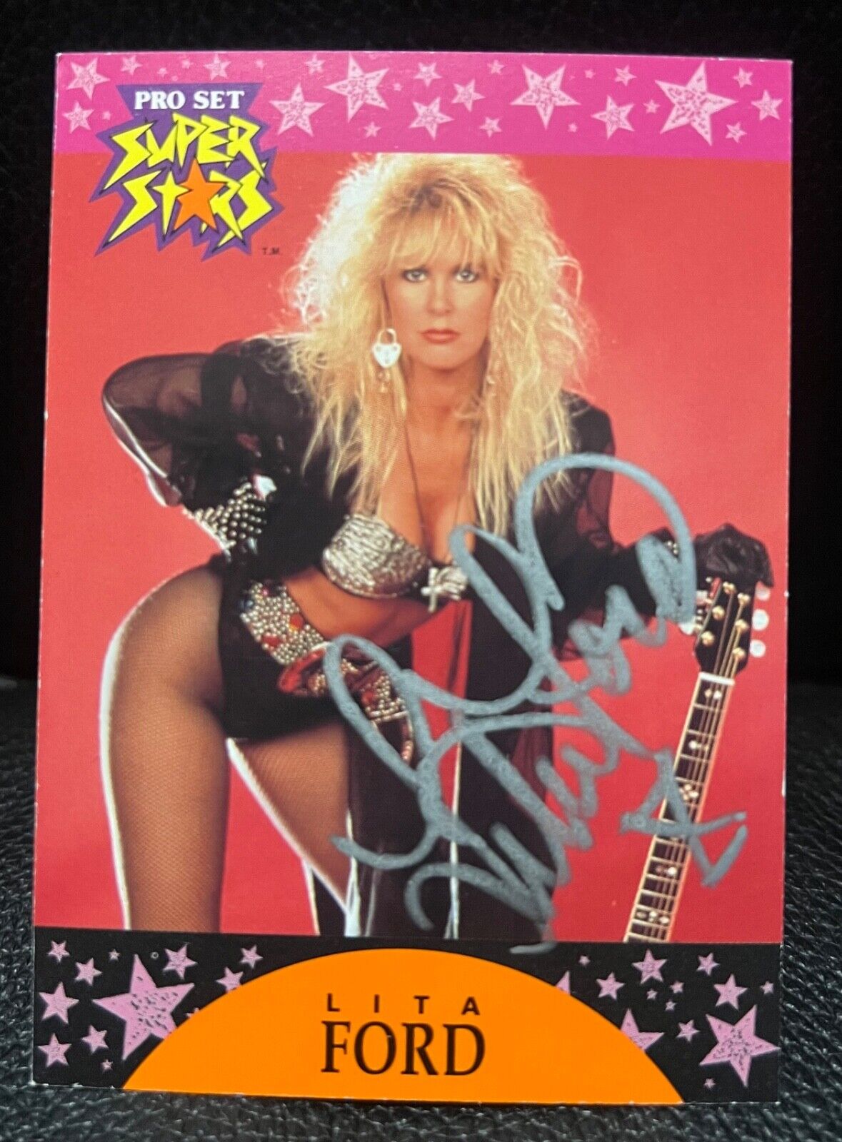 Lira Ford autograph 1991 Proset Super Stars Music Cards rare Promo card