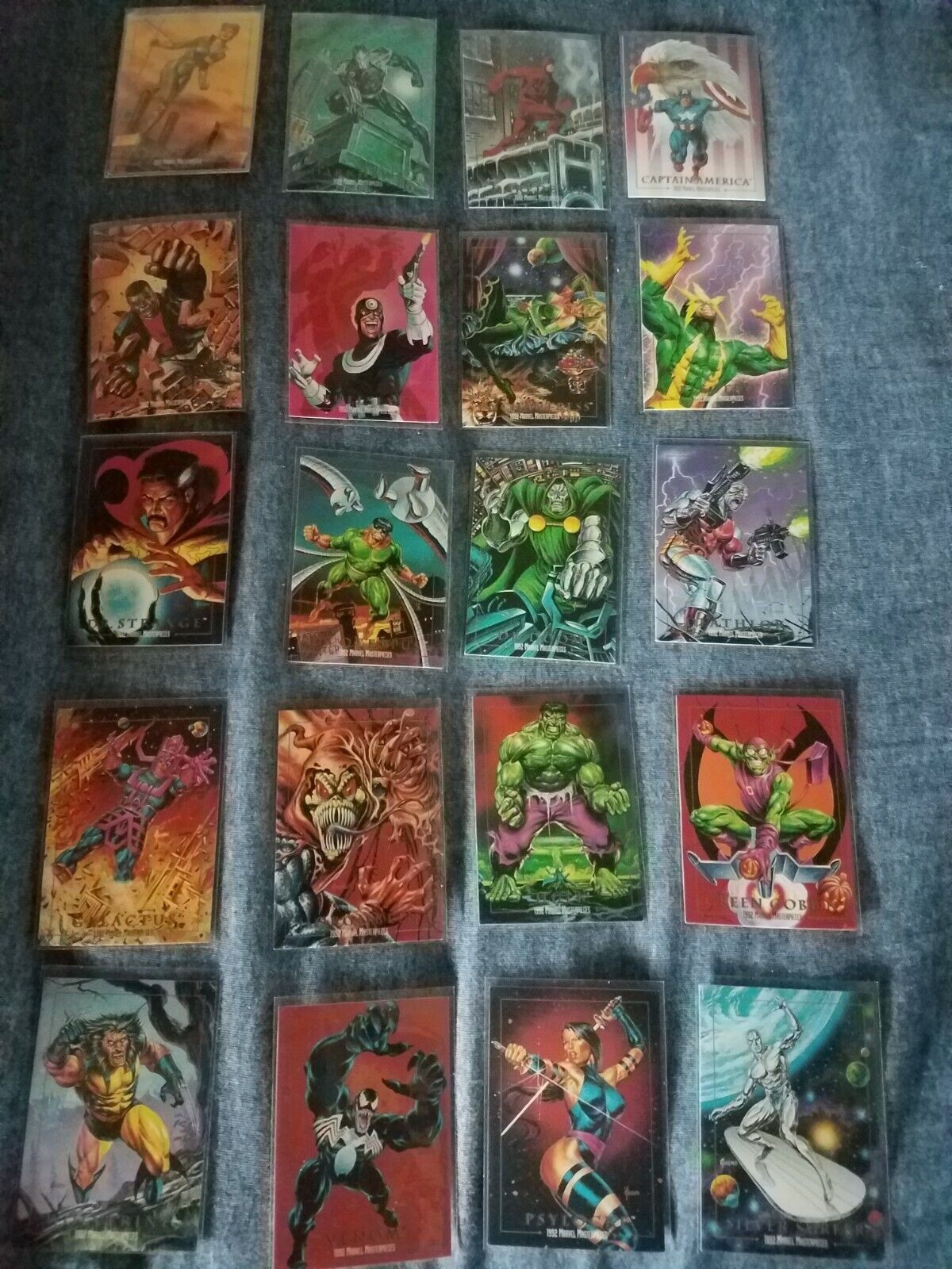 1992 Marvel Masterpieces Series 1 - Singles - Complete your set. Look - Updated