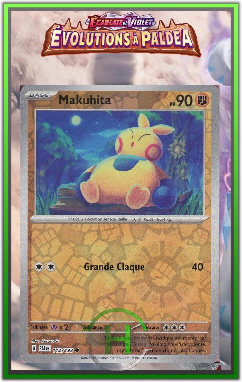 Makuhita Reverse - EV2:Evolutions in Paldea - 112/193 - Pokemon Card FR New