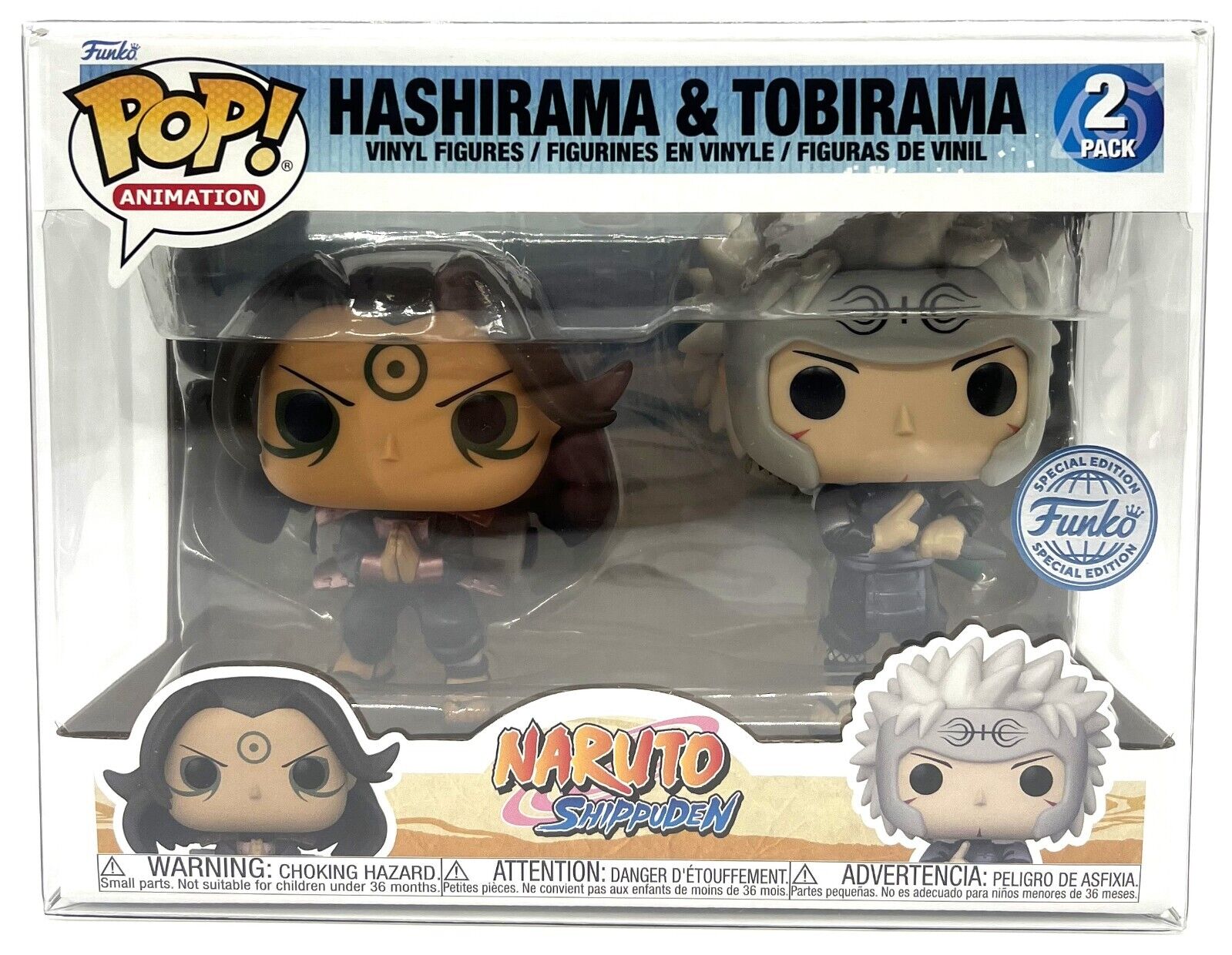 Funko Pop Naruto Shippuden Hashirama & Tobirama 2 Pack Special Edition