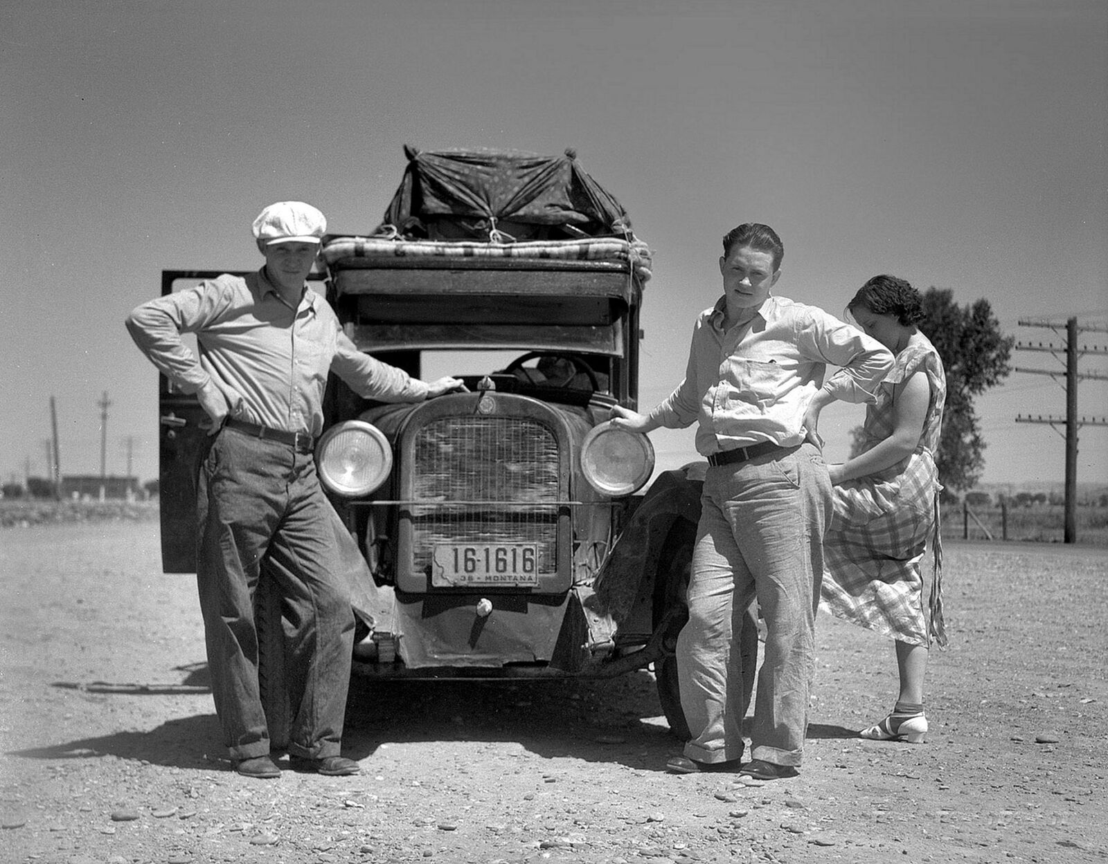 1936 Transitory MIGRANT WORKERS DEPRESSION ERA BORDERLESS 8X10 PHOTO (196-W)