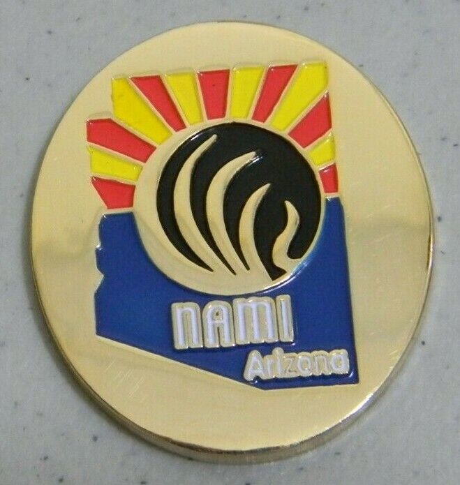 NAMI ARIZONA (NATIONAL ALLIANCE MENTAL ON ILLNESS) CHALLENGE COIN NEW IN PACKAGE
