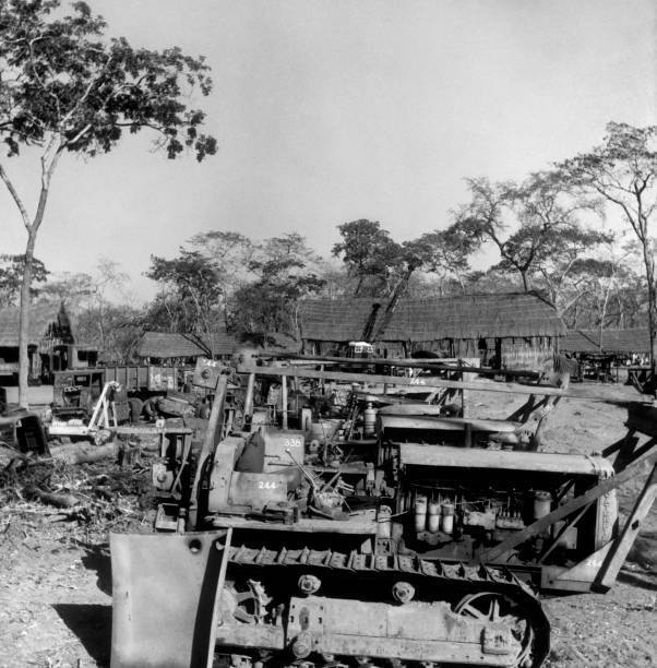 Arachide Project Machinery Tanzania Africa 1940-50 OLD PHOTO