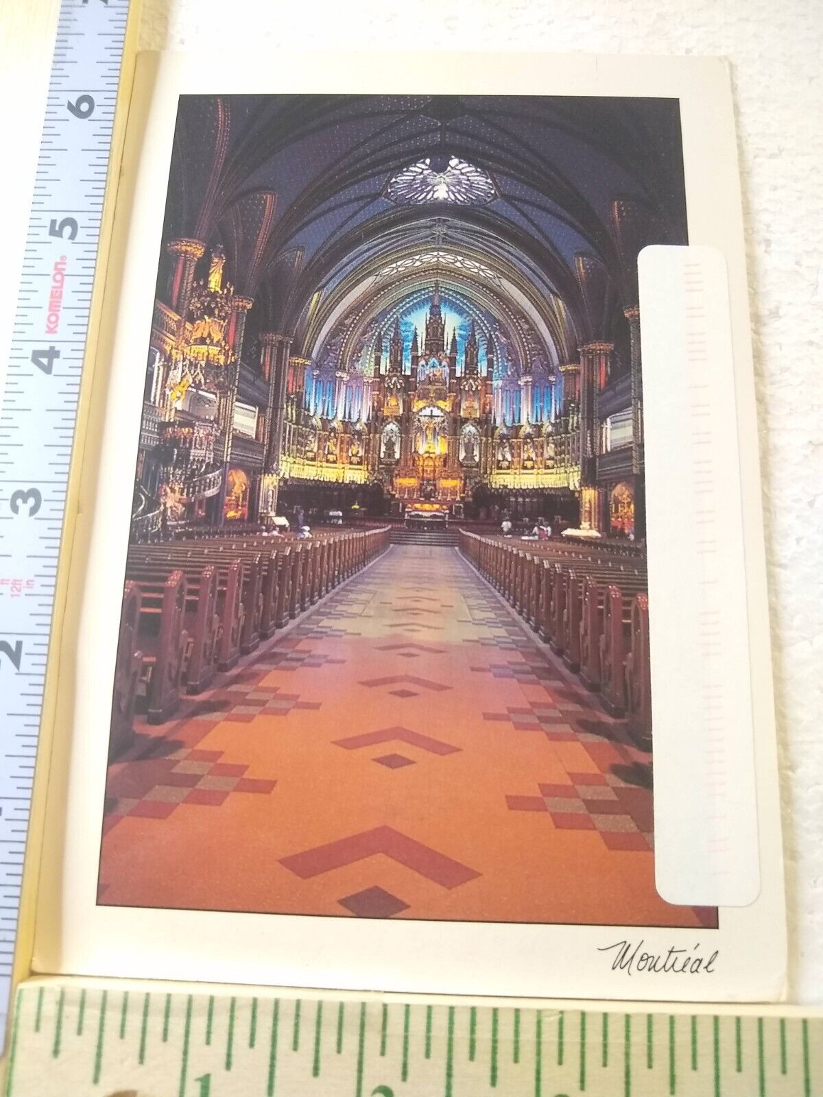 Postcard Interior of The Notre Dame Church Montréal Quebec Canada