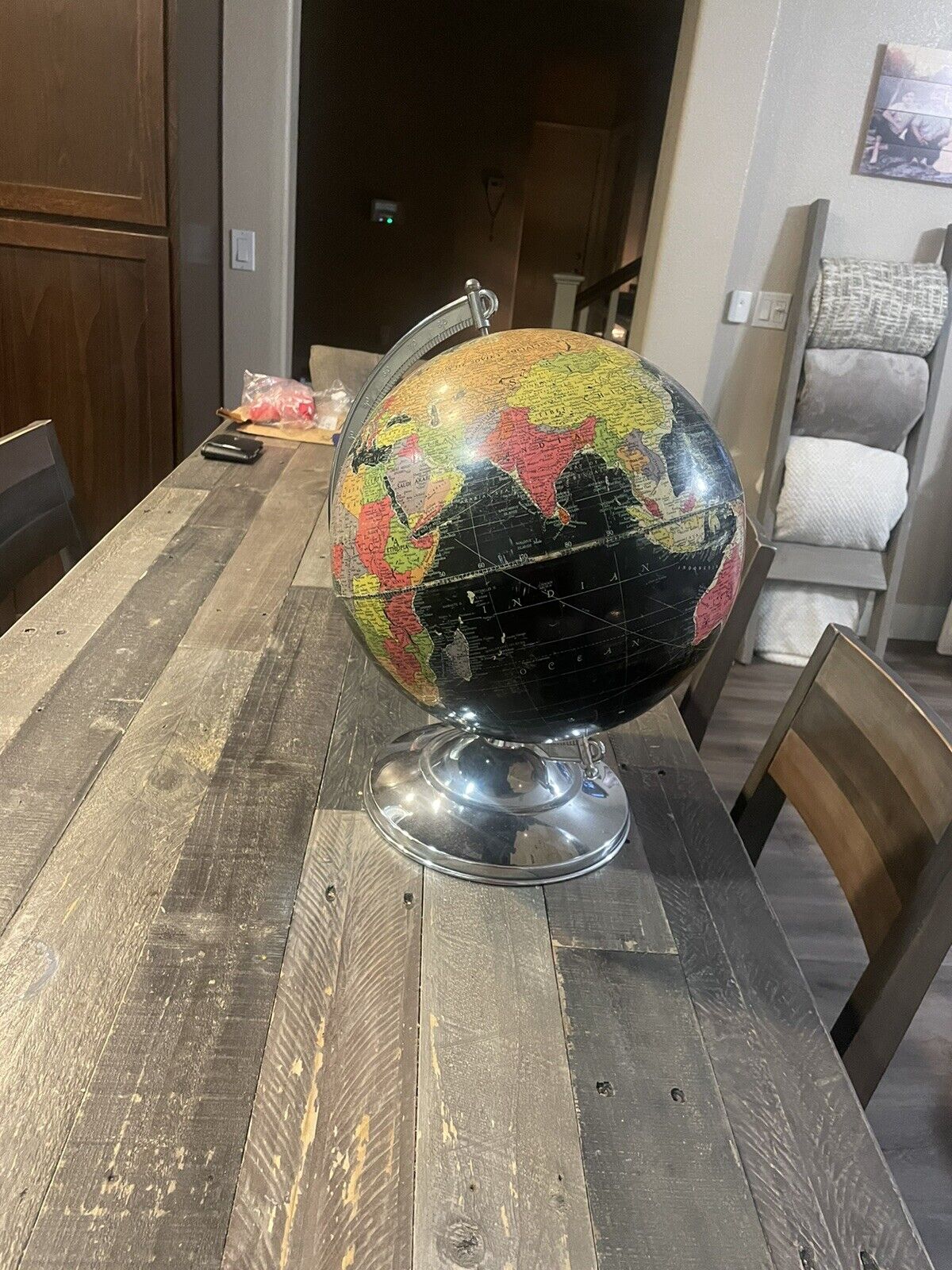 vintage globe  1957