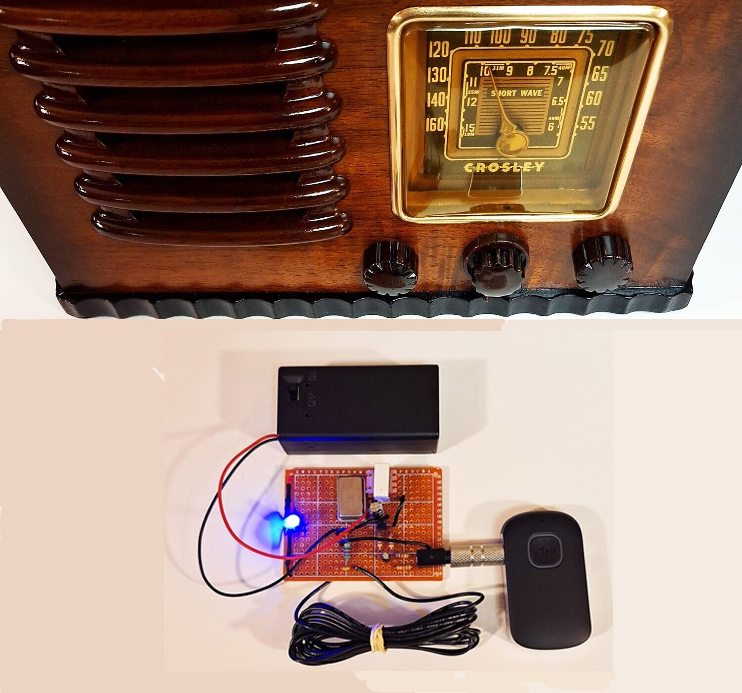 AM Transmitter - Stream to Your Vintage Tube Radio - Wireless Bluetooth Receiver