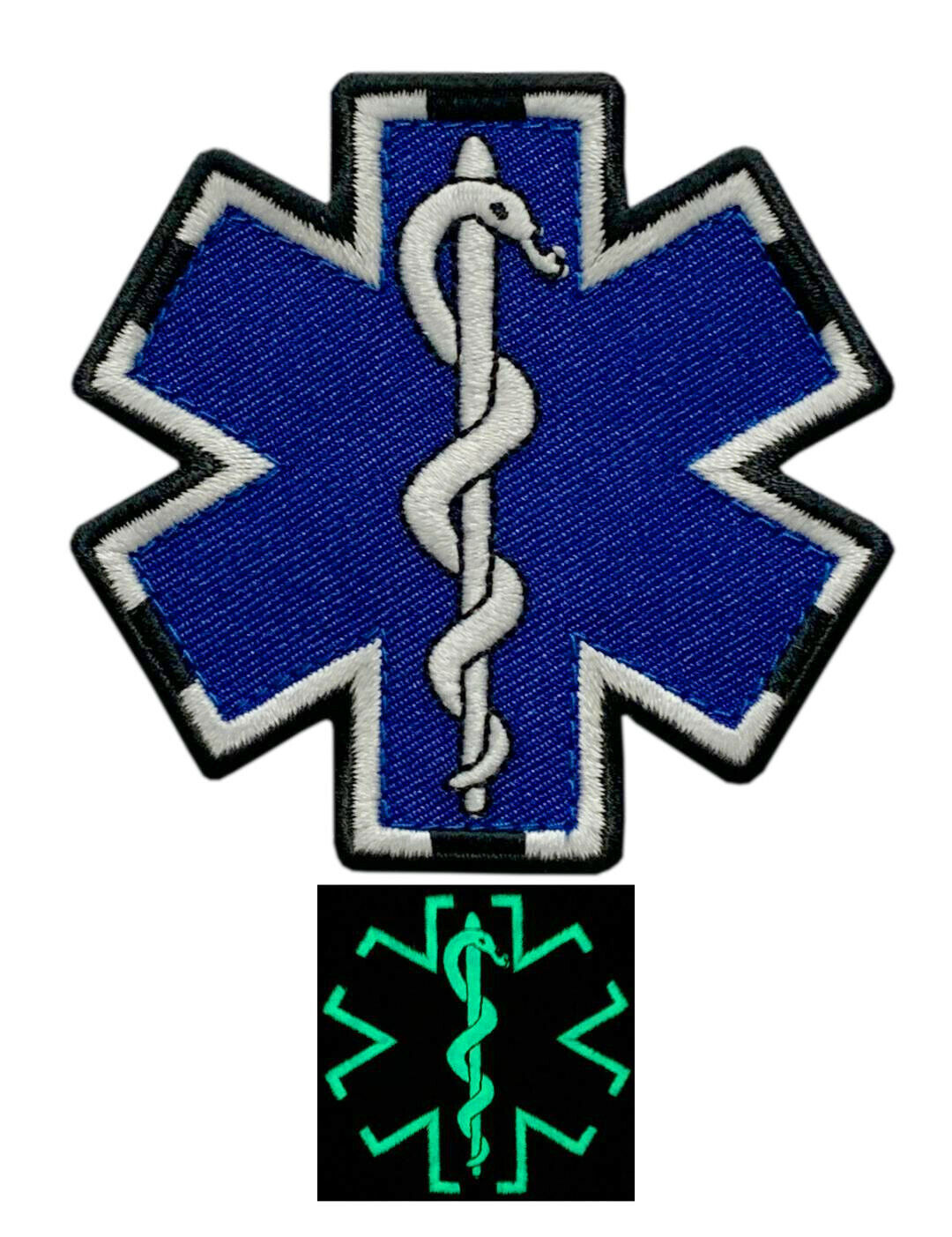 EMT Medic EMS Paramedic Patch [Glow Dark -Hook Fastener -MG6)