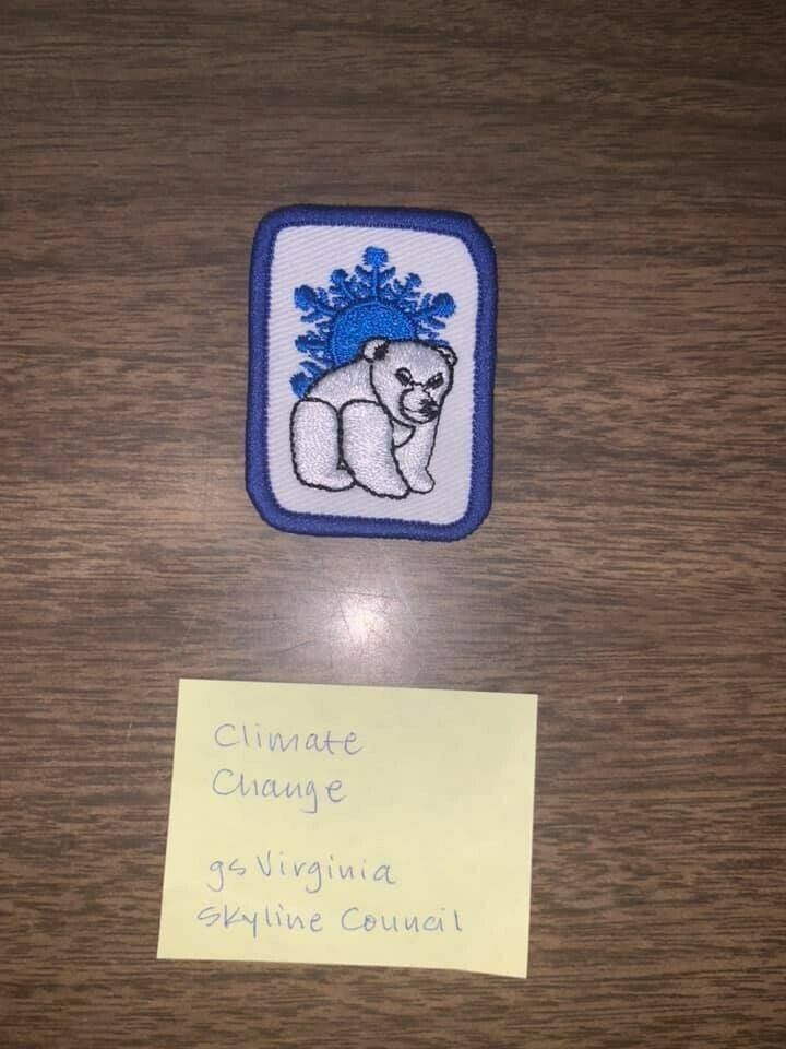 Girl Scout Cadette or Senior Interest Project IP Patch, Climate Change