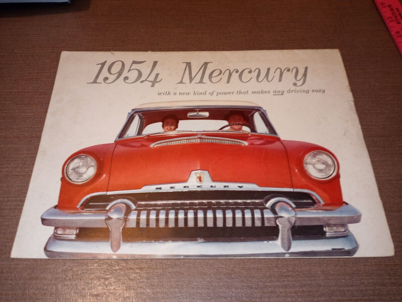 1954 Mercury Full Line Foldout Sales Brochure - Original