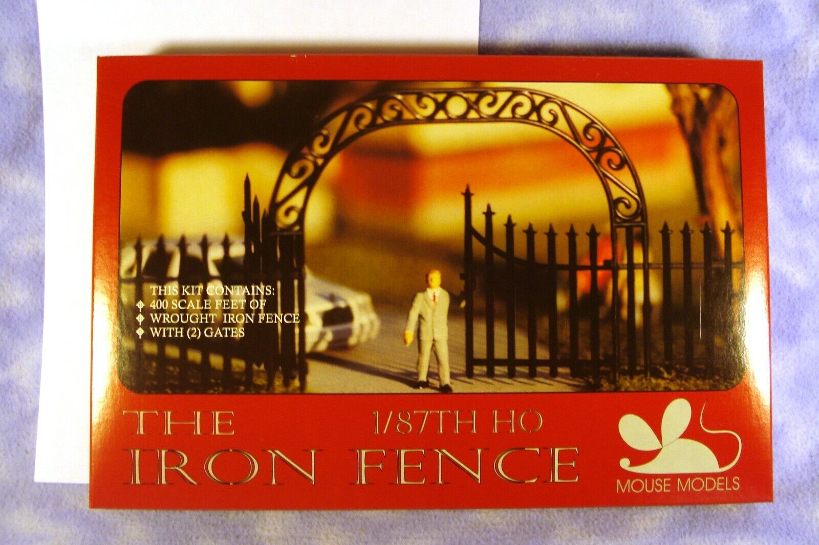 THE FENCE 1/87 HO OO kit by Mouse Models - FUNERAL, Halloween, Goth, WAR Diorama