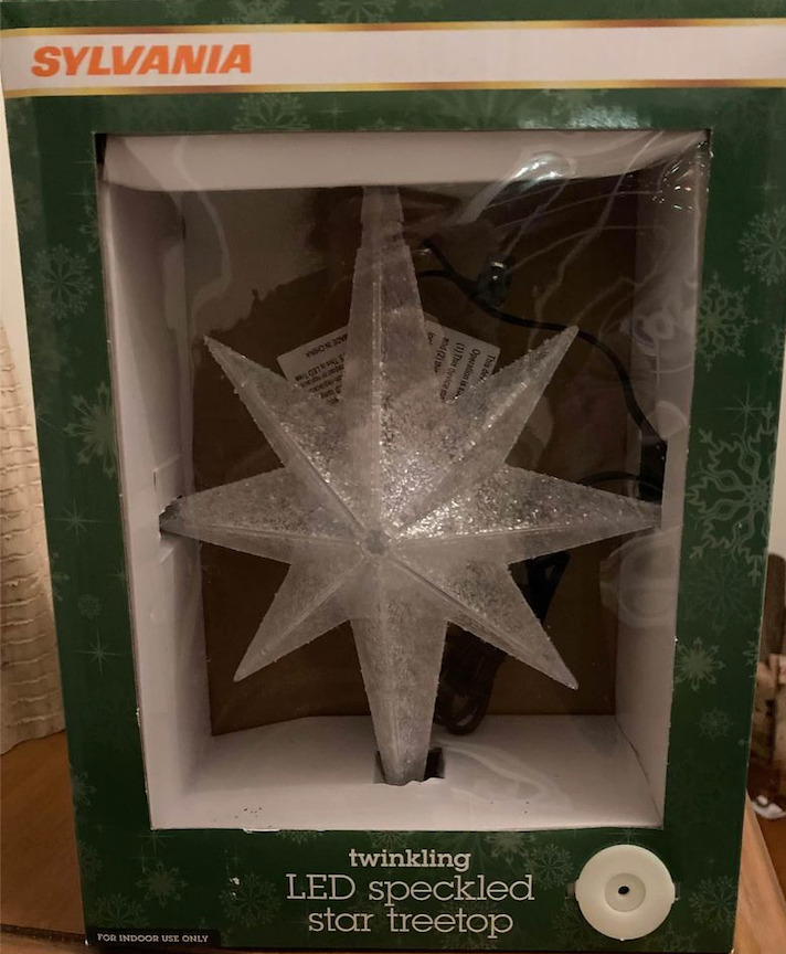 Sylvania Twinkling led Speckled Star Treetop