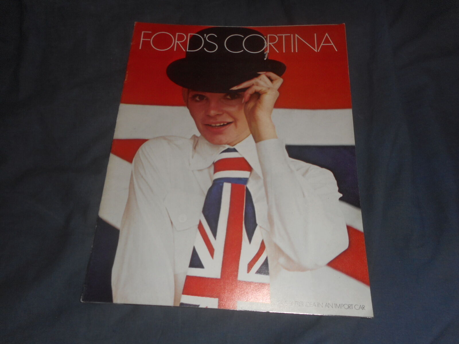 1970 Ford Cortina GT Model C and Anglia Original Color Brochure Catalog Prospekt