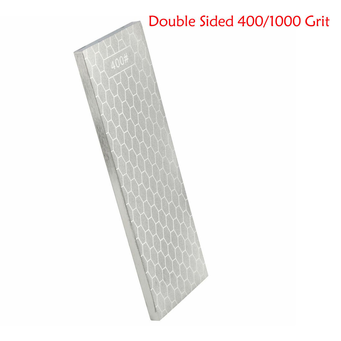 8 in Double Sided 400/1000 Grit Diamond Sharpening Bench Stone Knife Sharpener