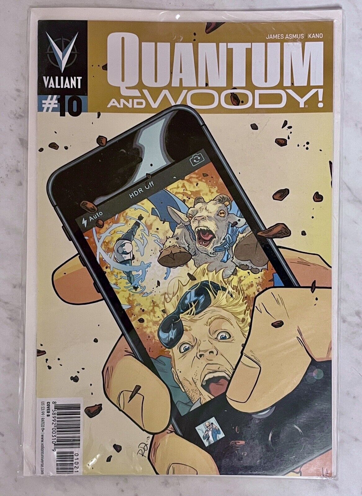 Quantum and Woody #10 Cover B Variant (Valiant Entertainment) 2014 Comic Book