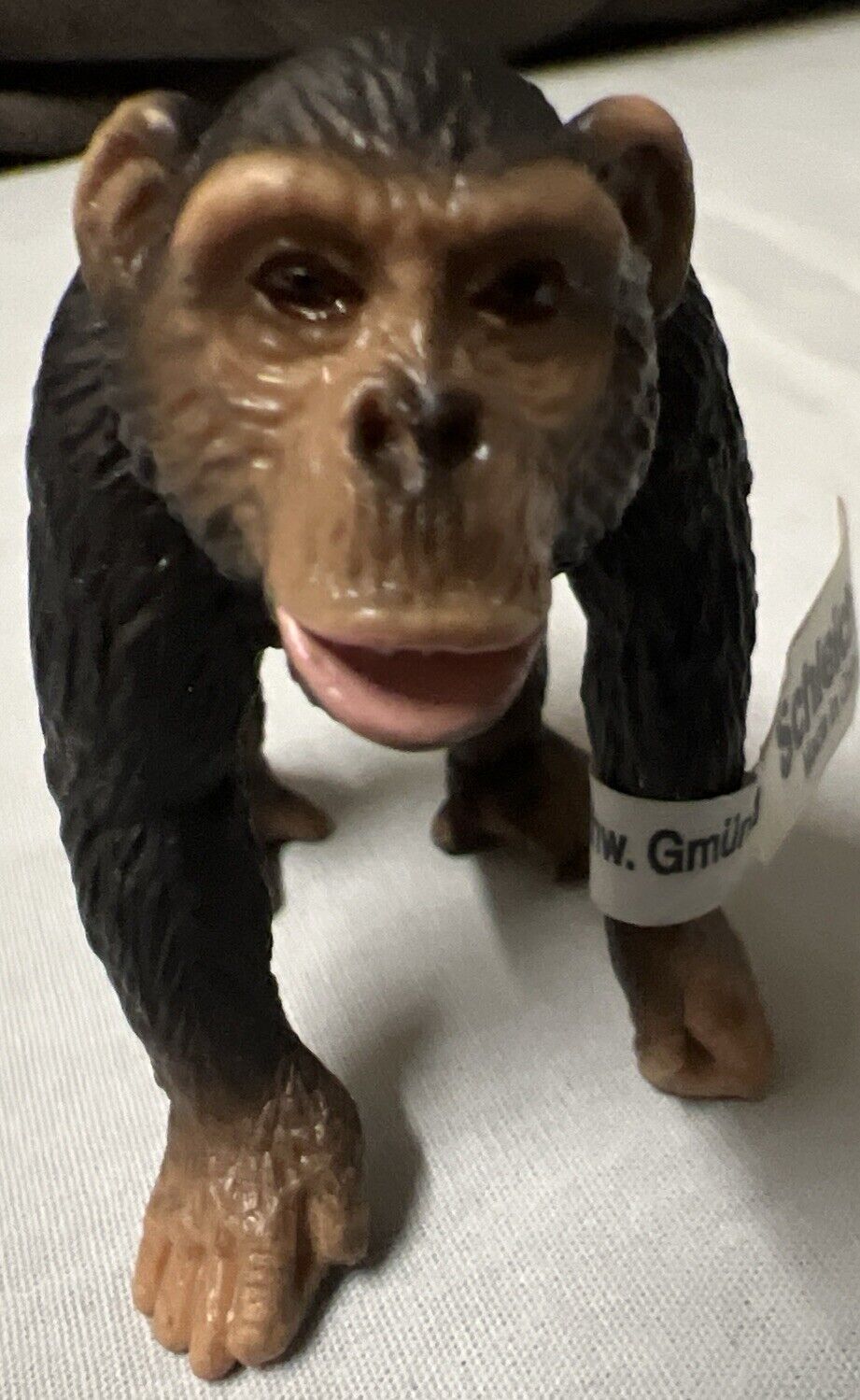 Schleich 14189 Chimpanzee Male 2002 w Tag Chimp Wild Life Ape Walking Retired