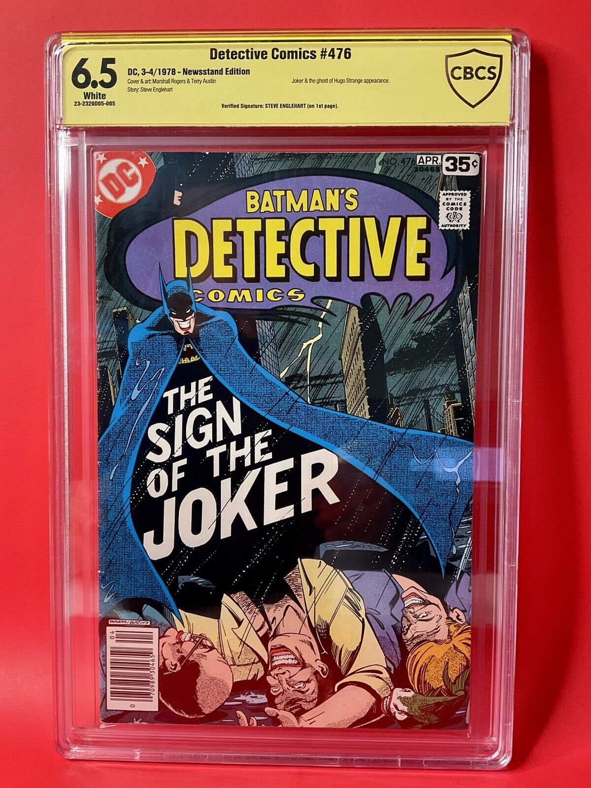 DC Comics- Detective Comics #476 CBCS 6.5 Verified Signed By Steve Englehart
