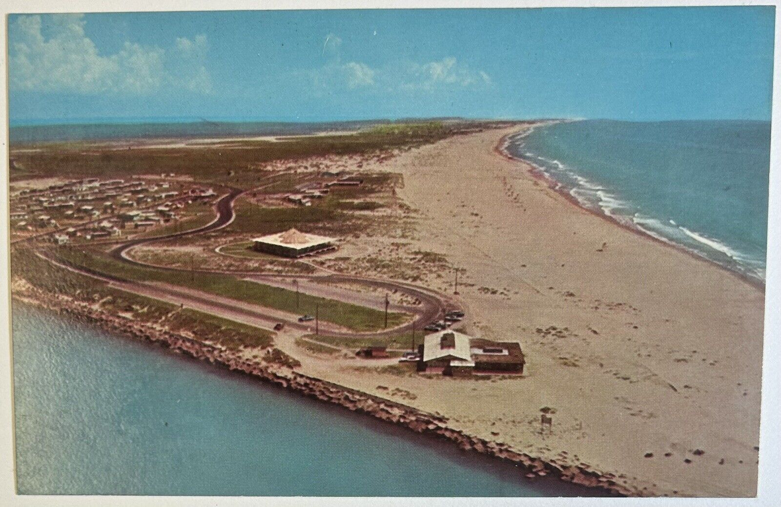 South Padre Island Gulf Coast Playground Vintage Color Photo Postcard, Unposted 