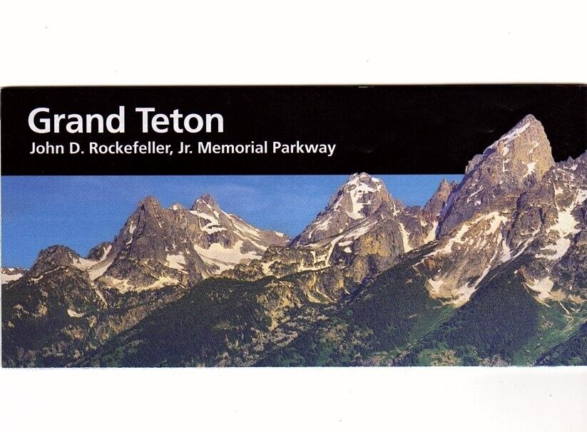 Grand Teton National Park Service Unigrid Brochure Map NPS Wyoming 2017