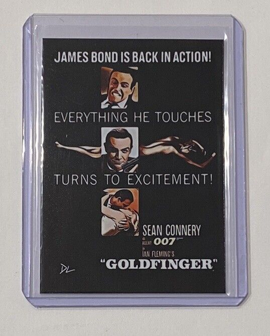 James Bond Limited Edition Artist Signed “Goldfinger” Trading Card 1/10