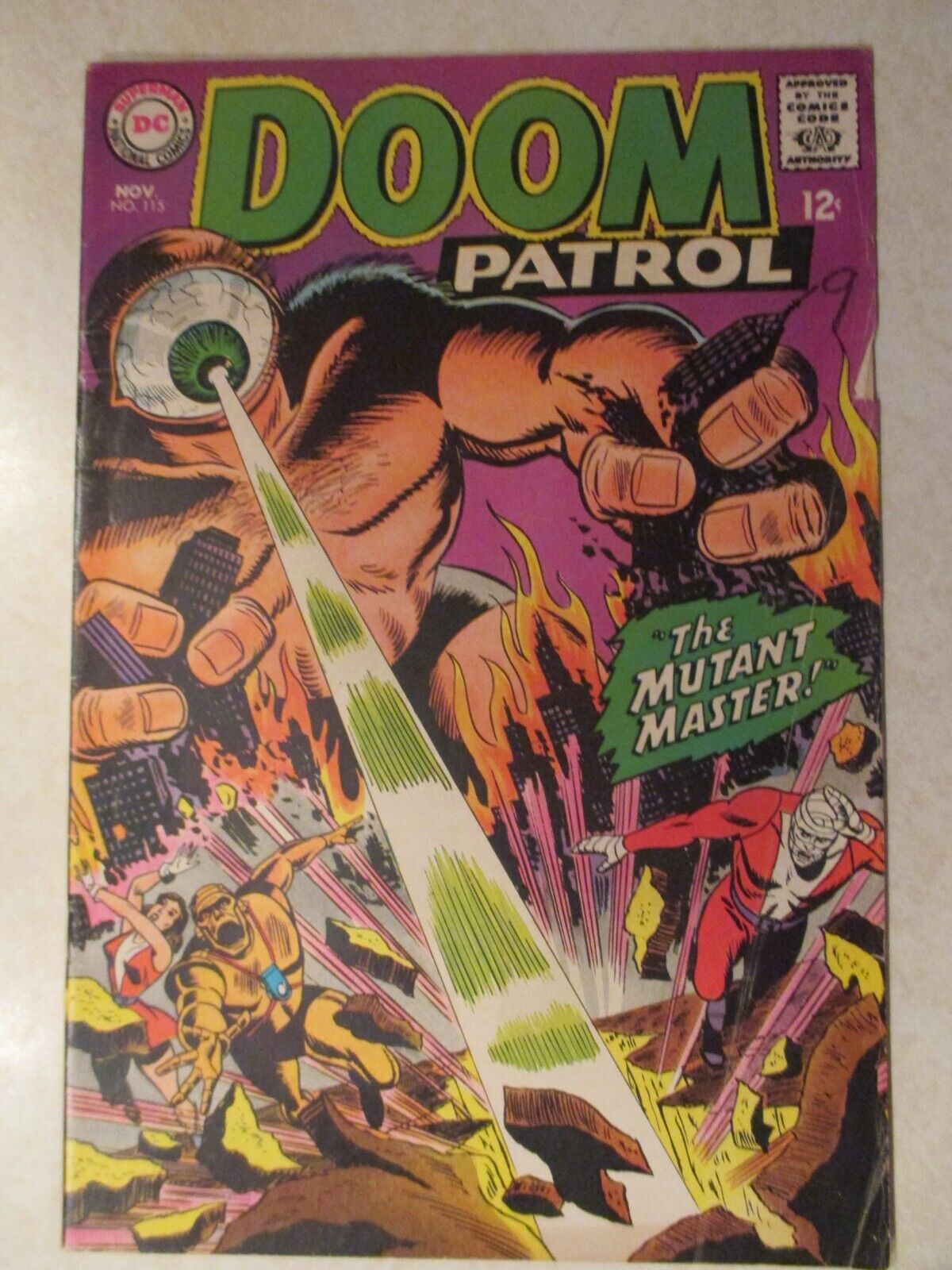 Doom Patrol 115 DC Silver Age 1967 Beast Boy classic cover Mallah Brain mutant