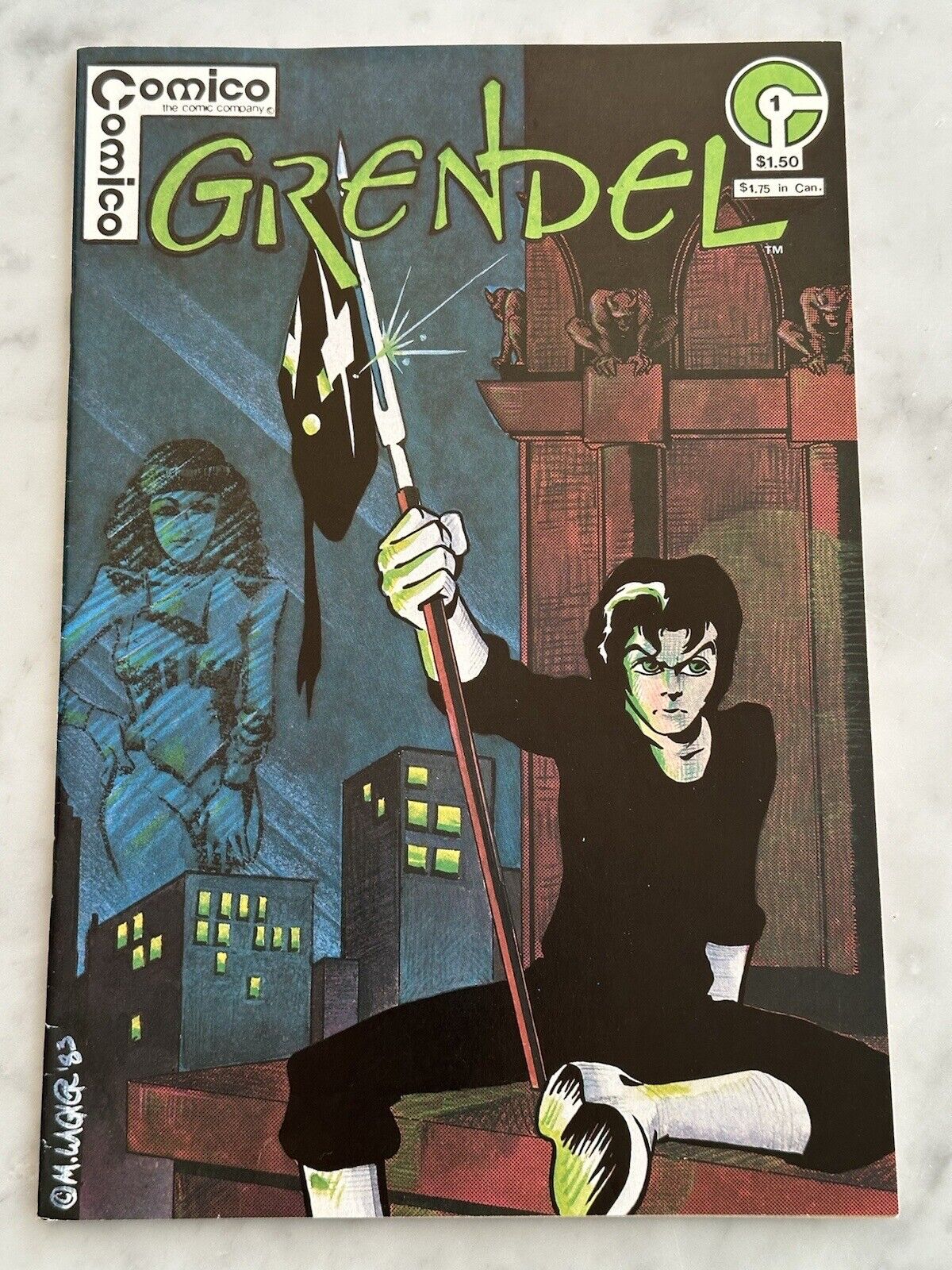 Grendel #1 2nd Appearance and Origin - Nice Book (Comico, 1983) AF