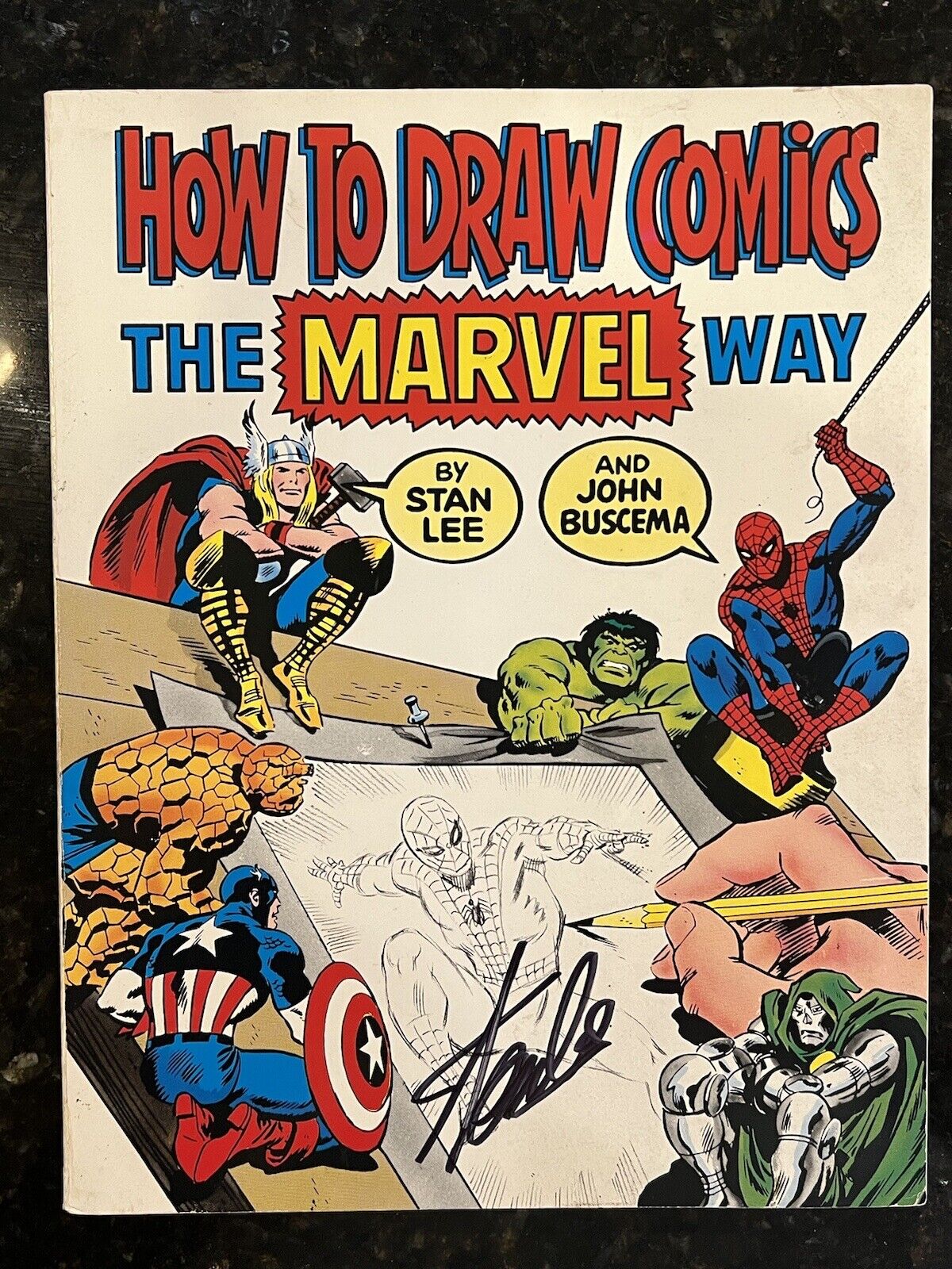 How to Draw Comics the Marvel Way - Signed By Stan Lee