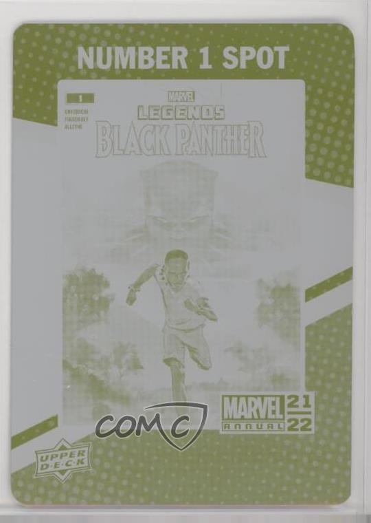 2021-22 Marvel Annual Number 1 Spot Printing Plate Yellow Achievement 1/1 07yb