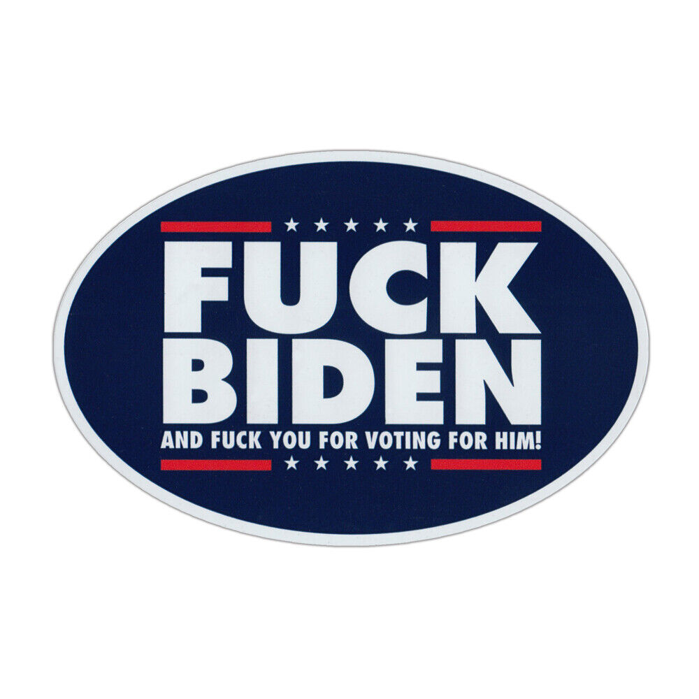 Oval Magnet, FJB Anti Joe Biden Anti Democrat, 6